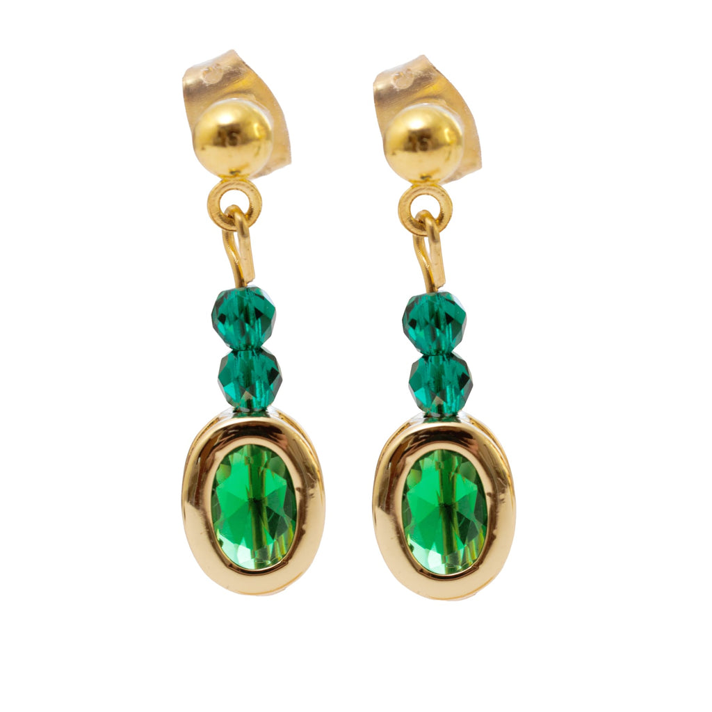 Green Gloss Earrings