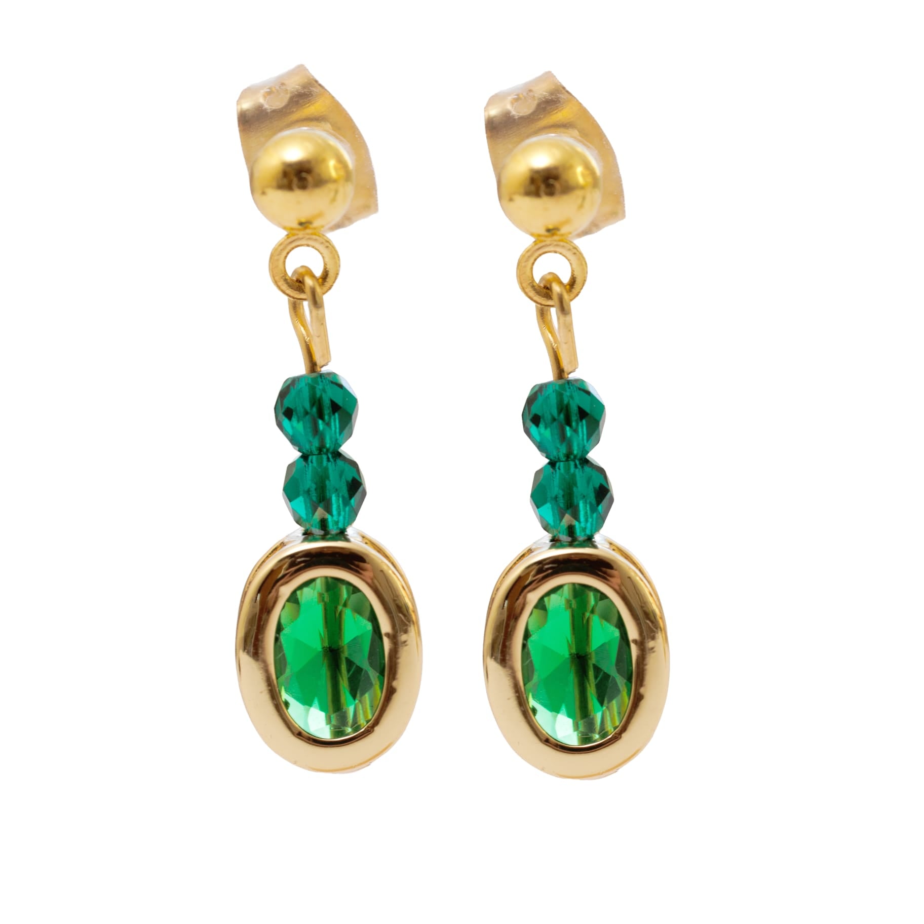 Green Gloss Earrings