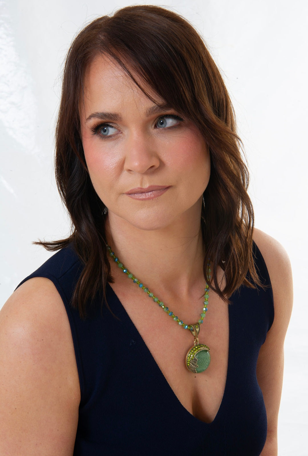 Two in One Soft Green Necklace