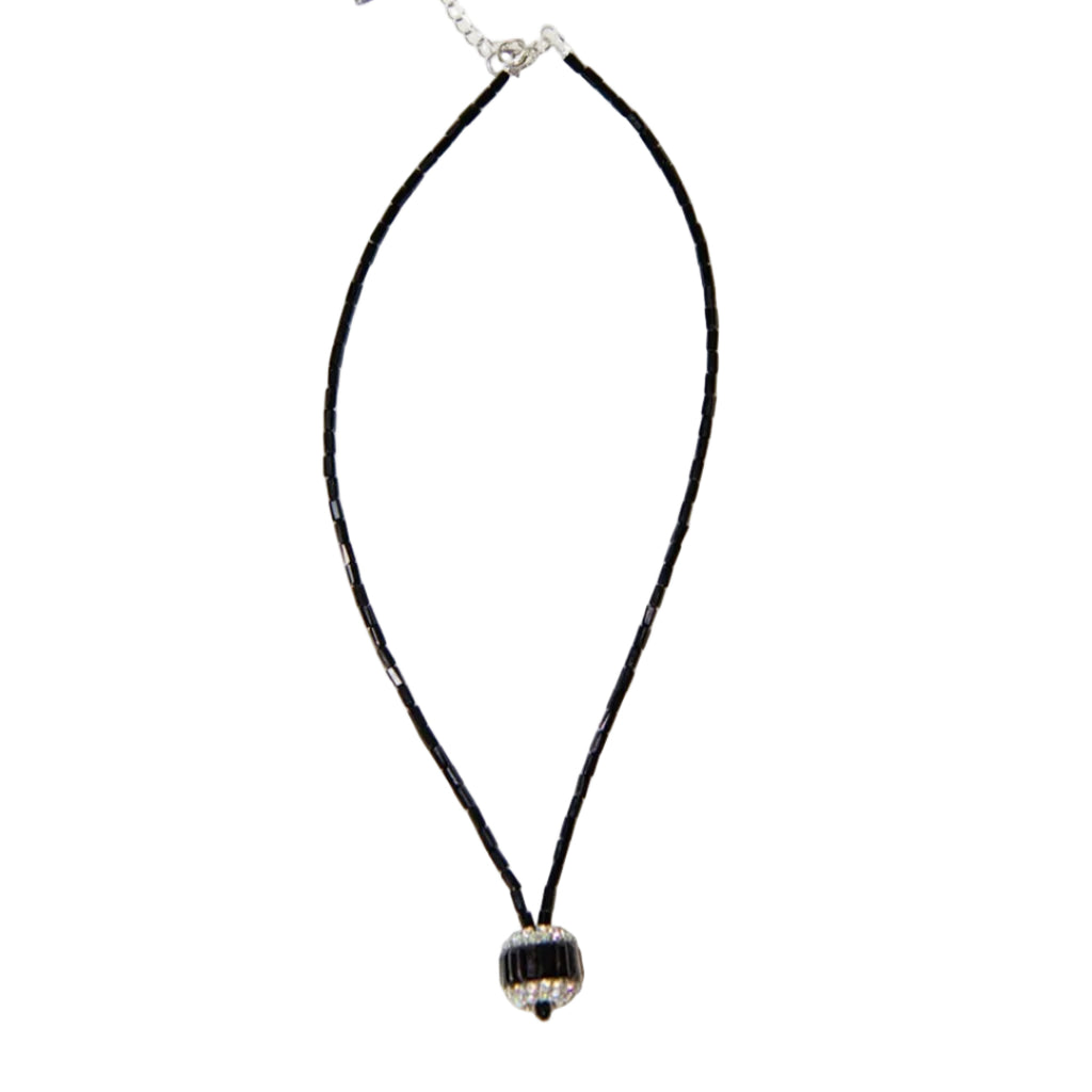 Black Diamanté Necklace