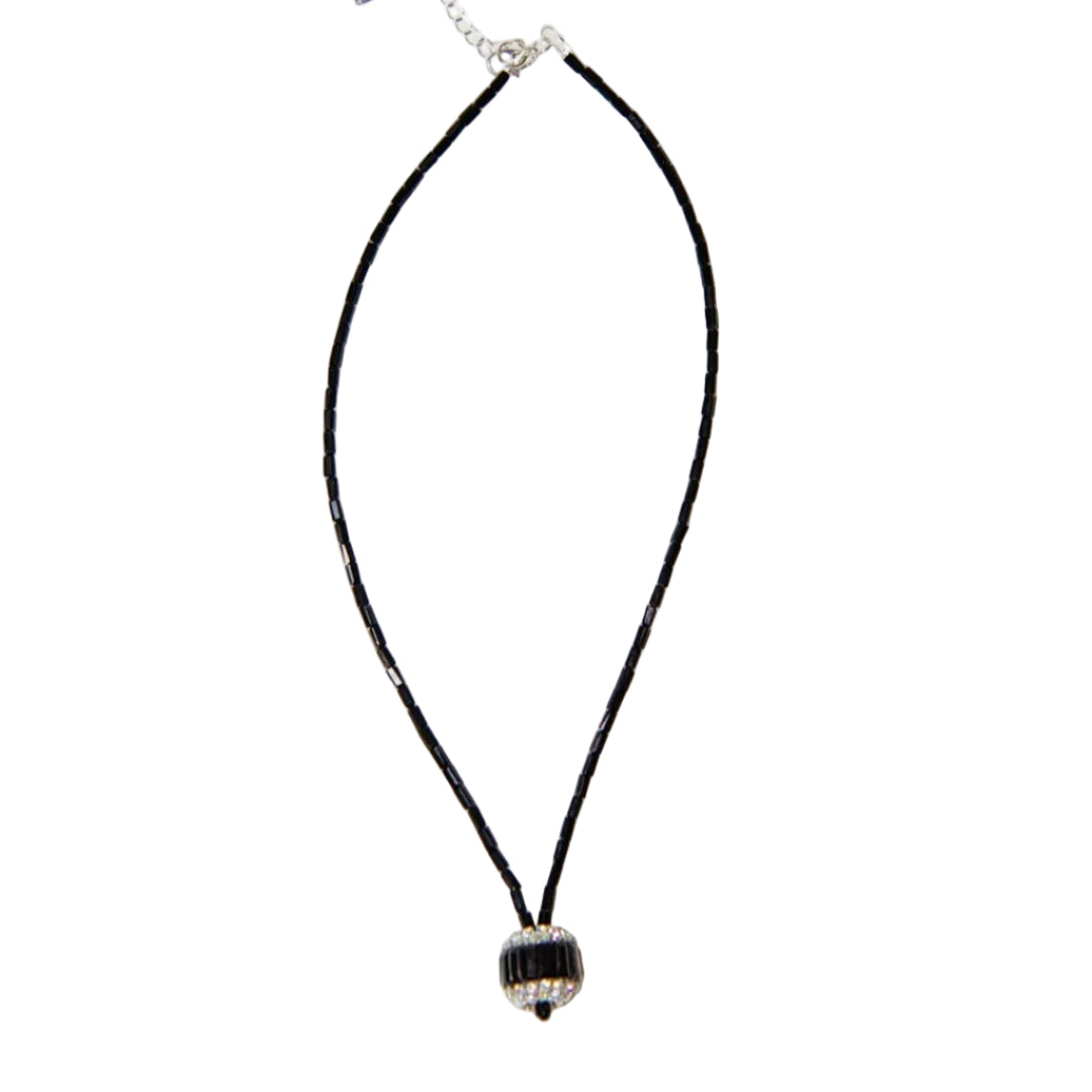 Black Diamanté Necklace