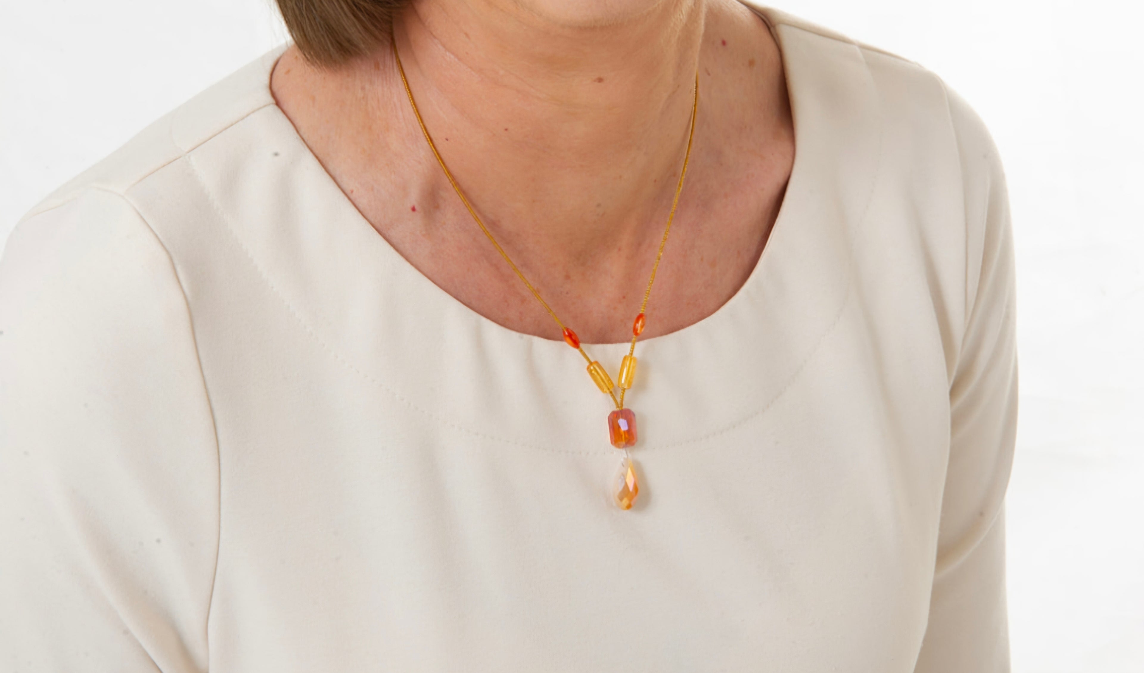 Amber Orange Necklace