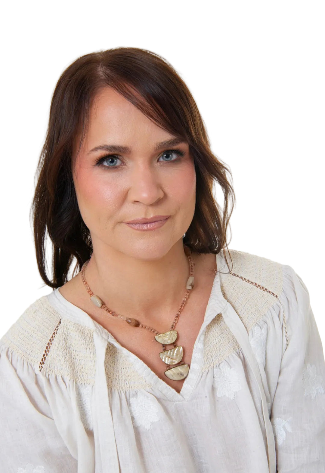 Beige Trio Necklace
