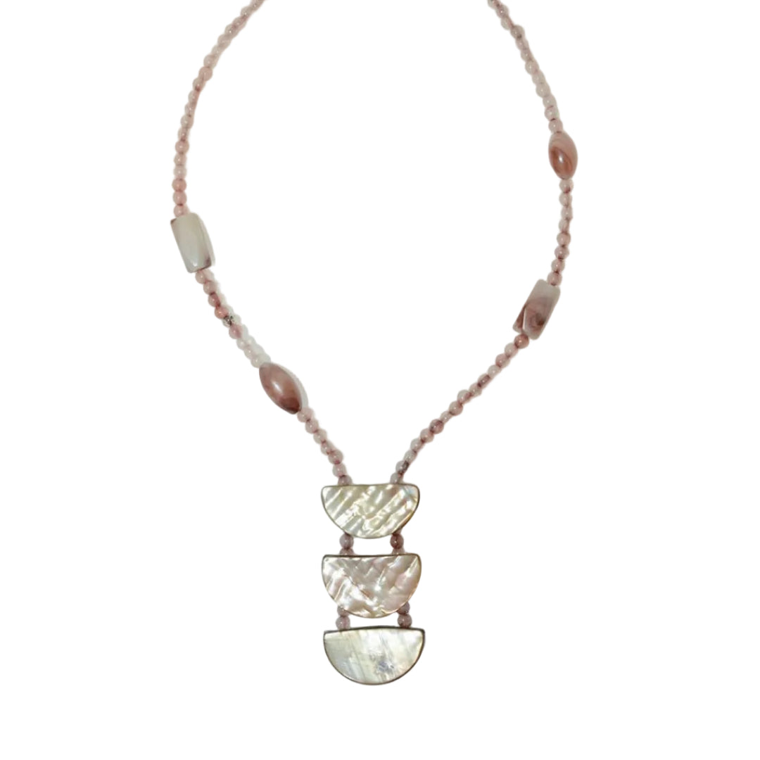 Beige Trio Necklace