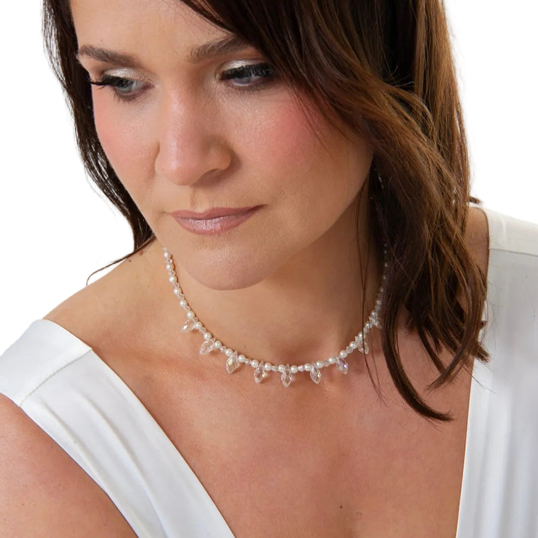 Simplicity in Crystals Necklace