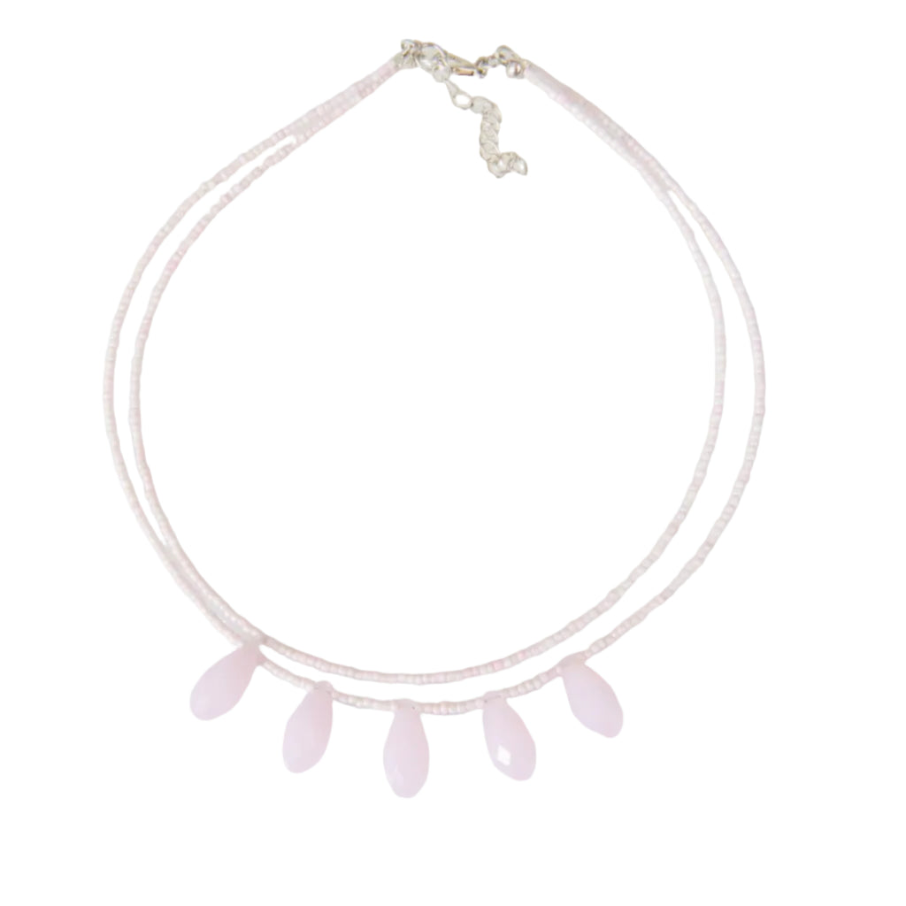 Crystal Fan Necklace