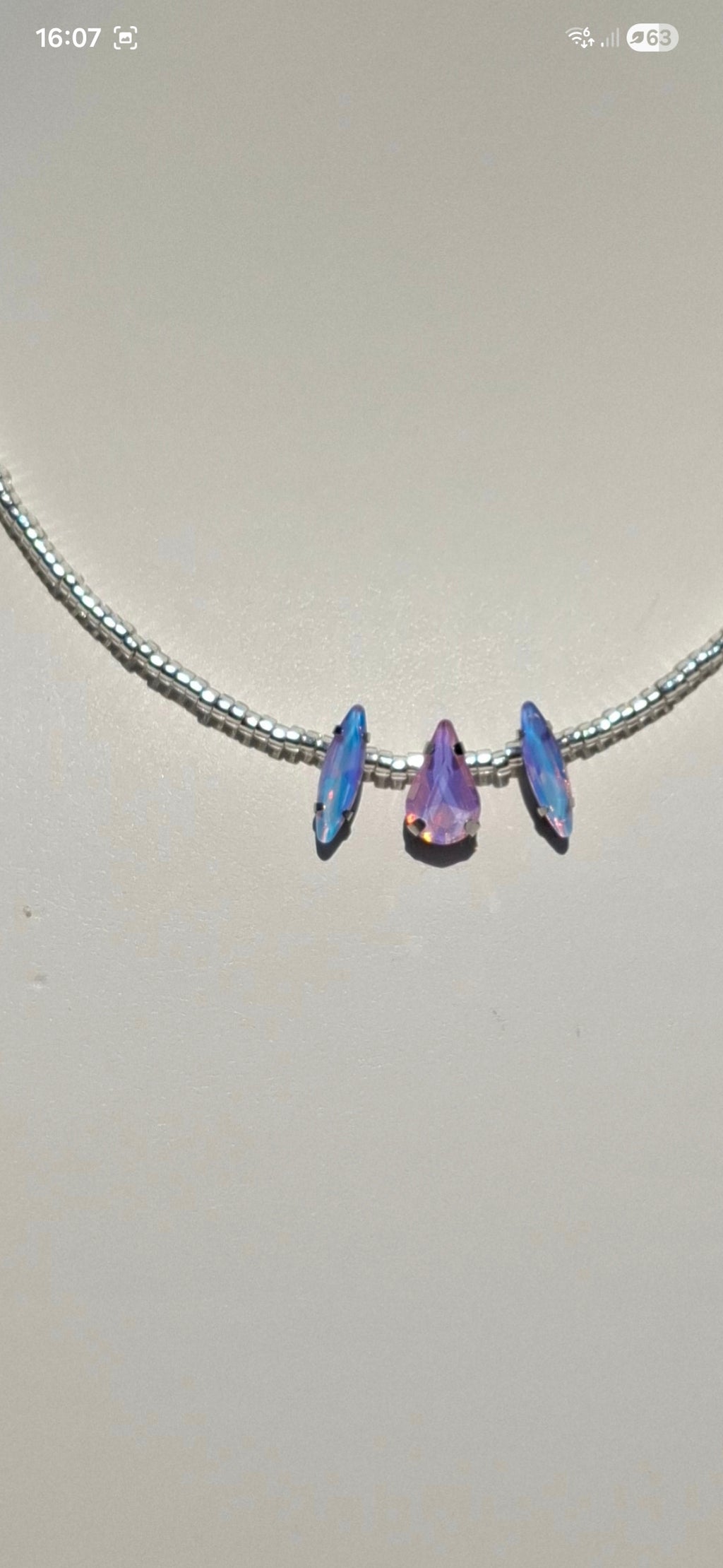 Pastel Trio Crystal Necklace