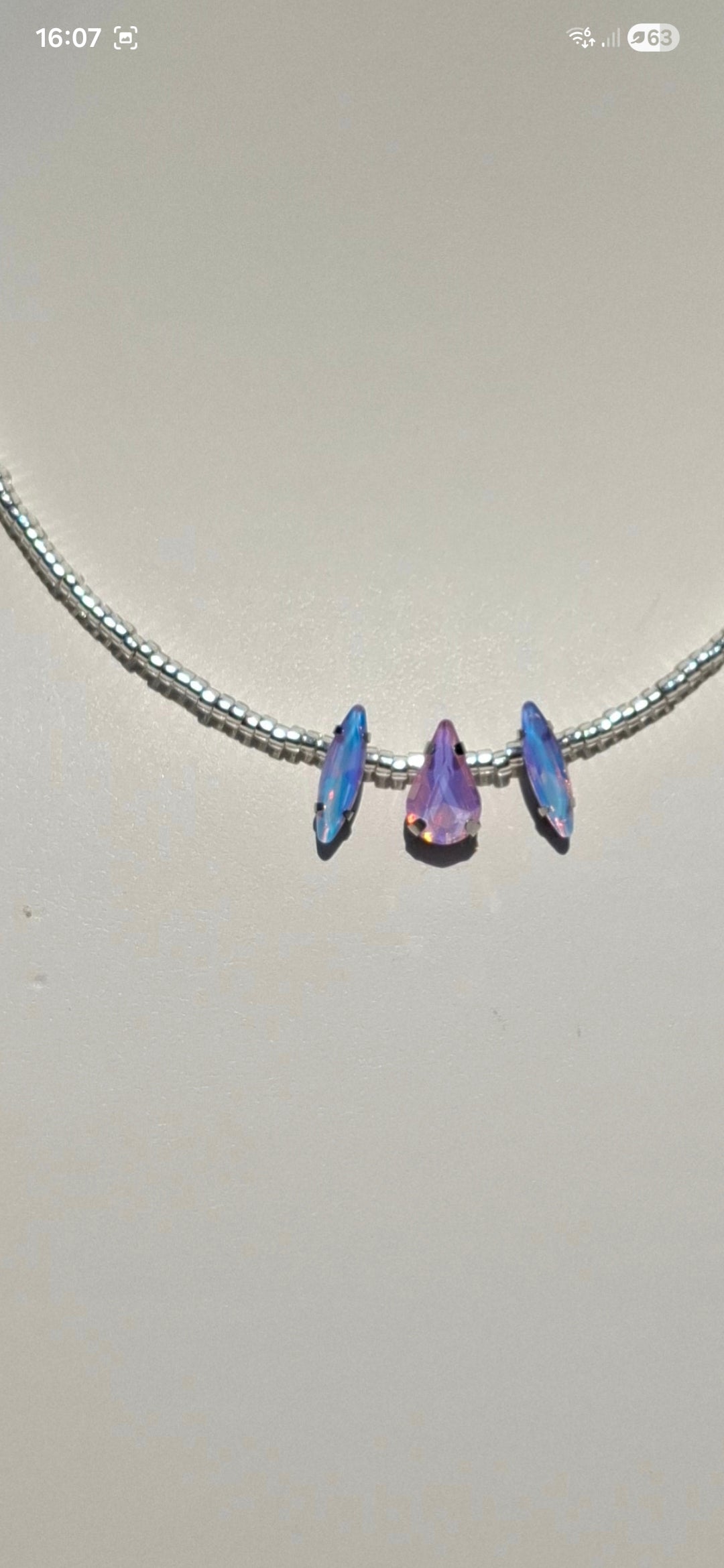 Pastel Trio Crystal Necklace