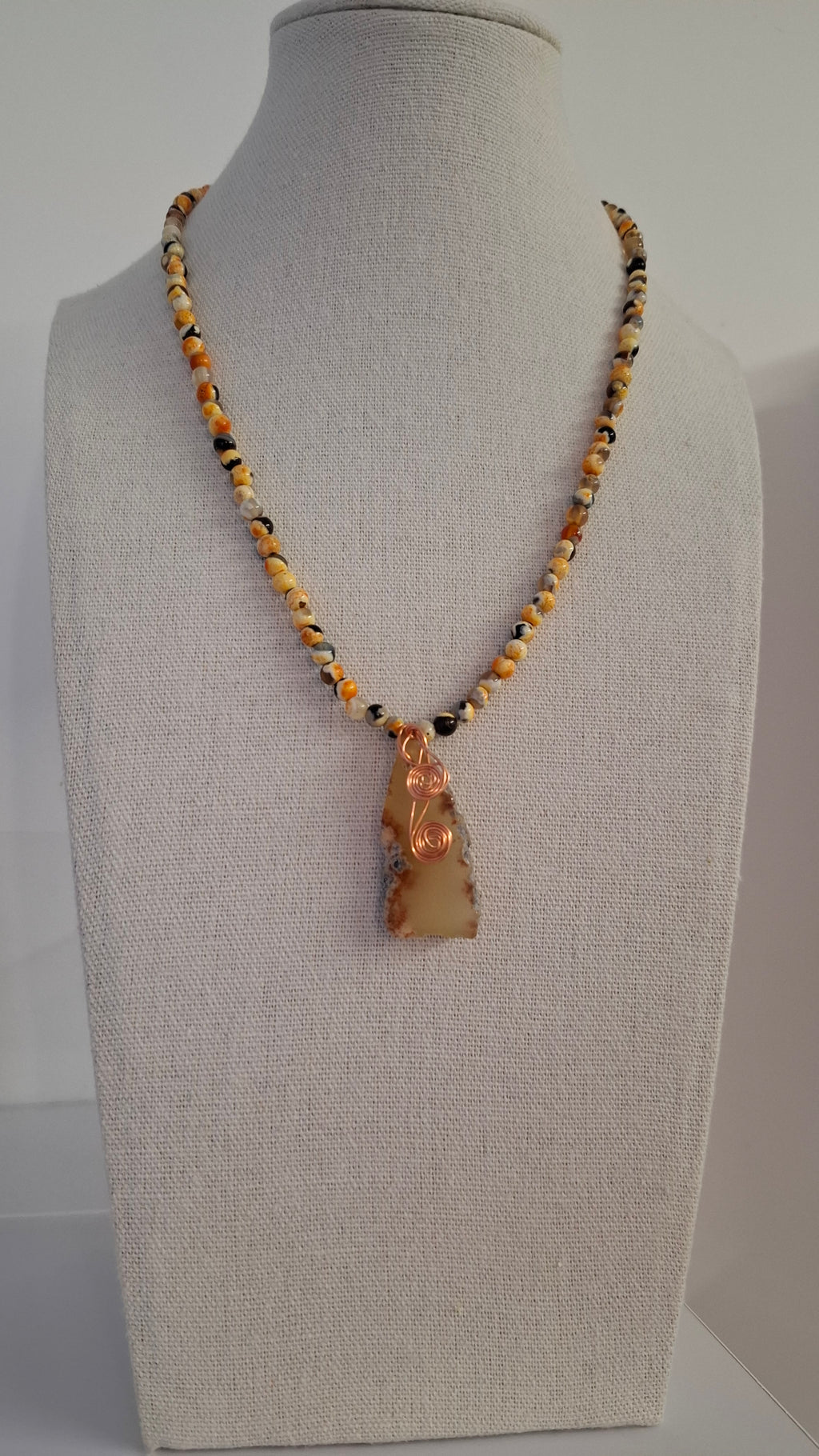 Yellow Orange Necklace