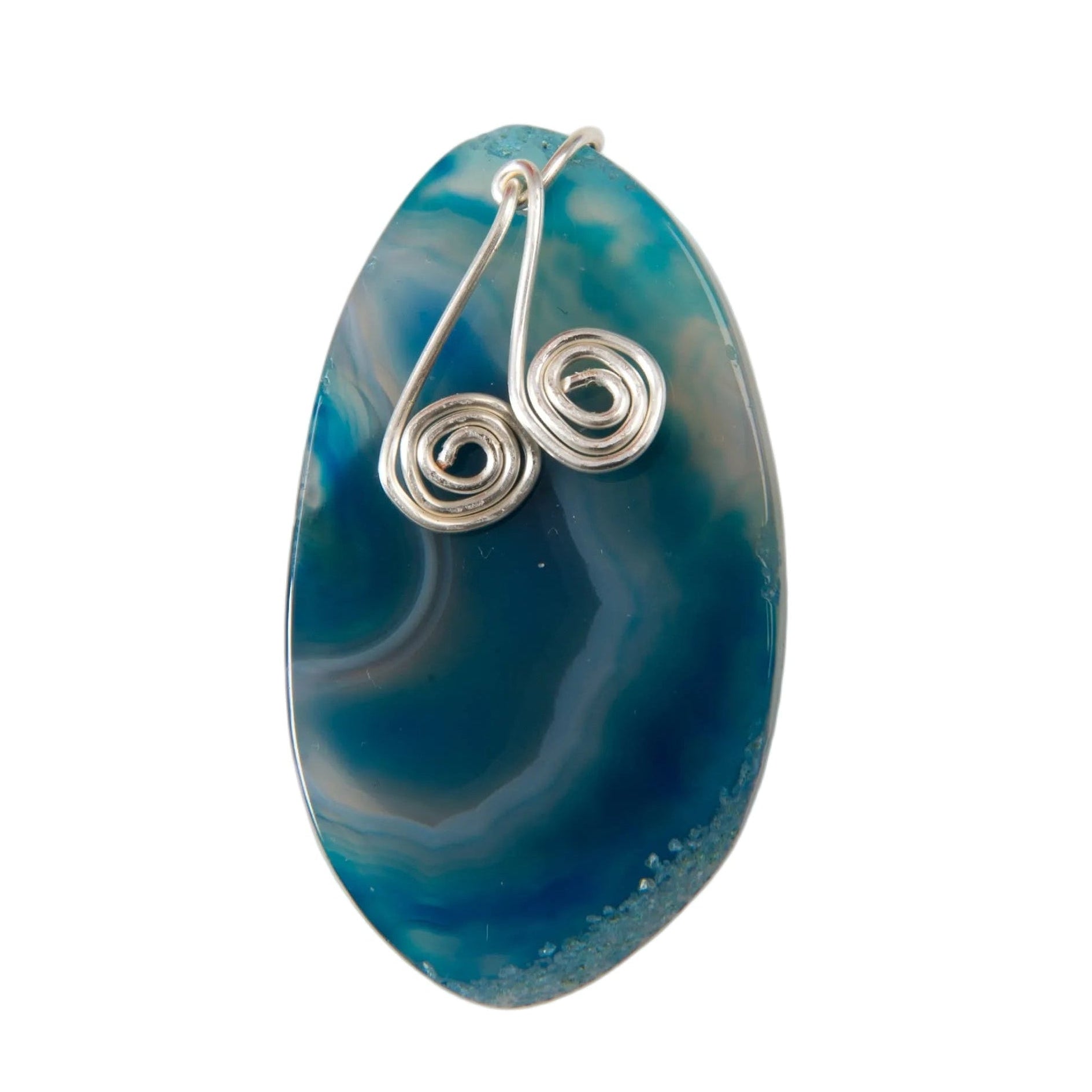 Wavy Blue Brooch