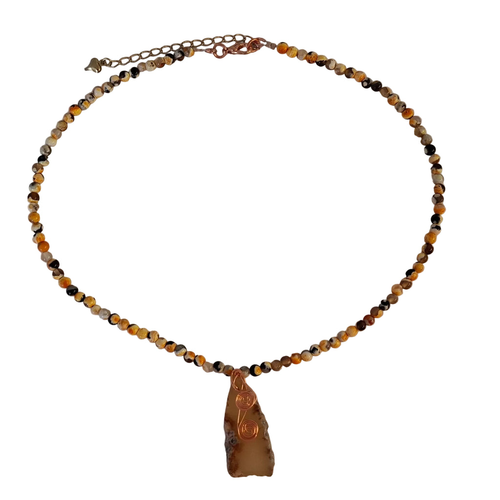 Yellow Orange Necklace