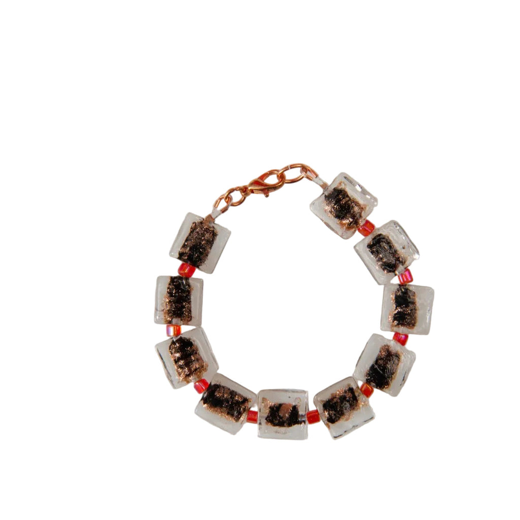 Square Beads Bronze Bracelet