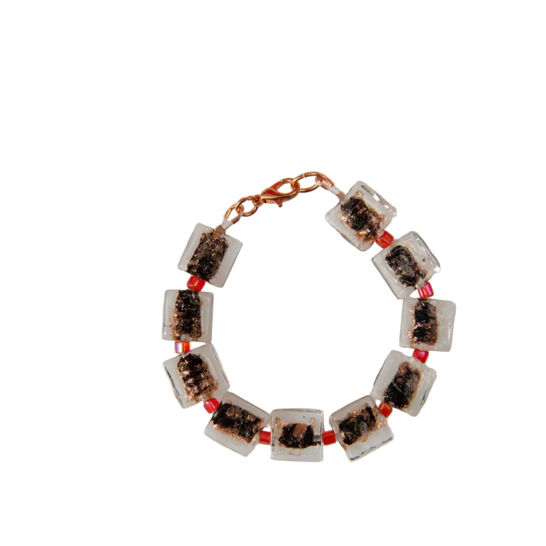 Square Beads Bronze Bracelet