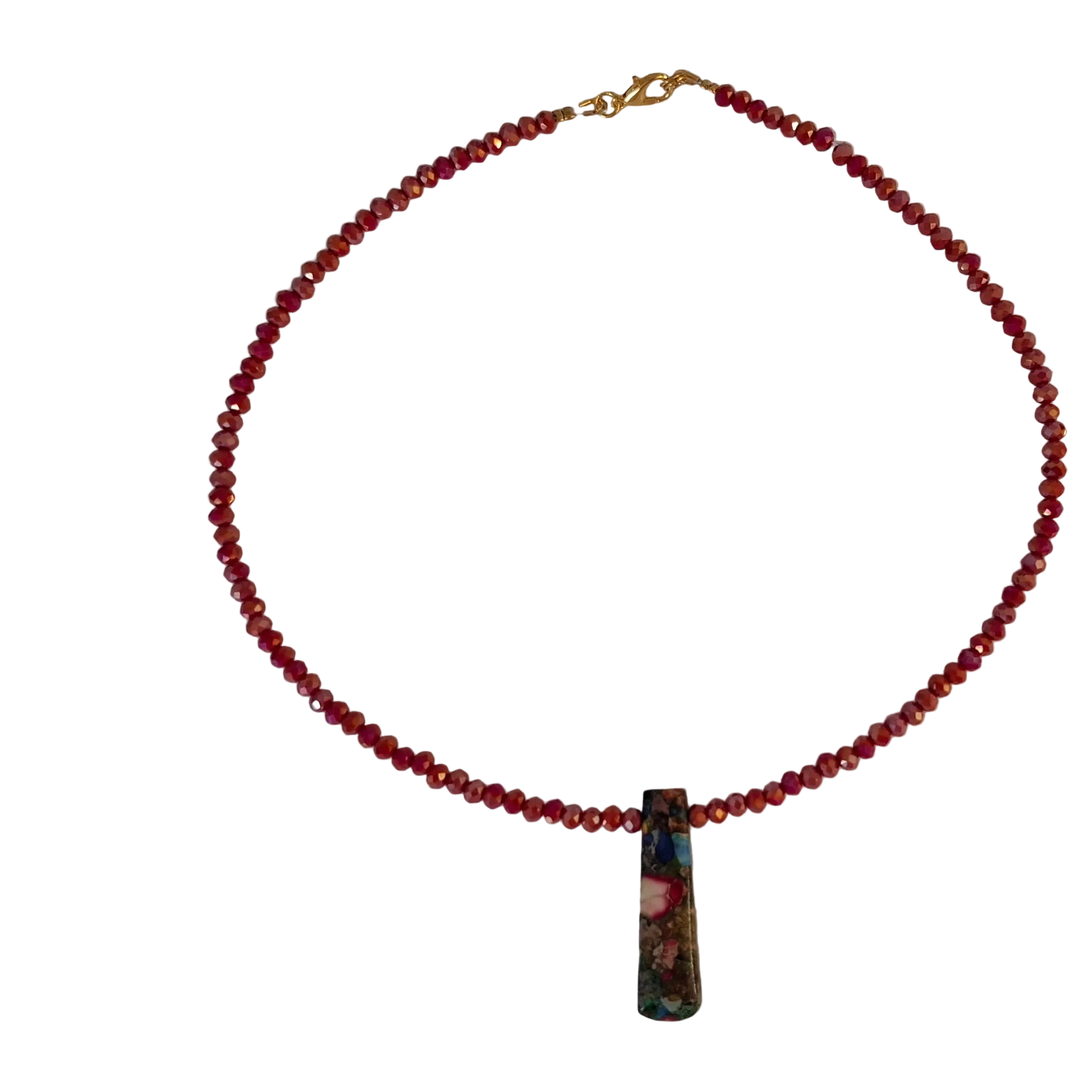 Coral Flowery Necklace