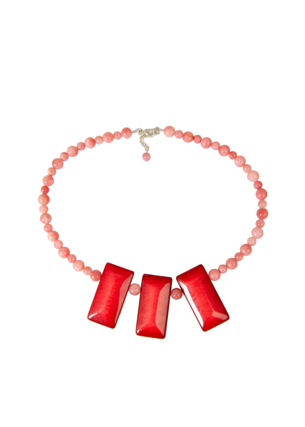 Coral Trio Necklace