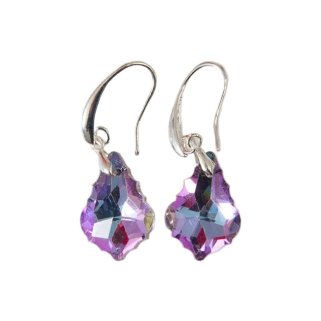 Lilac Crystal Earrings