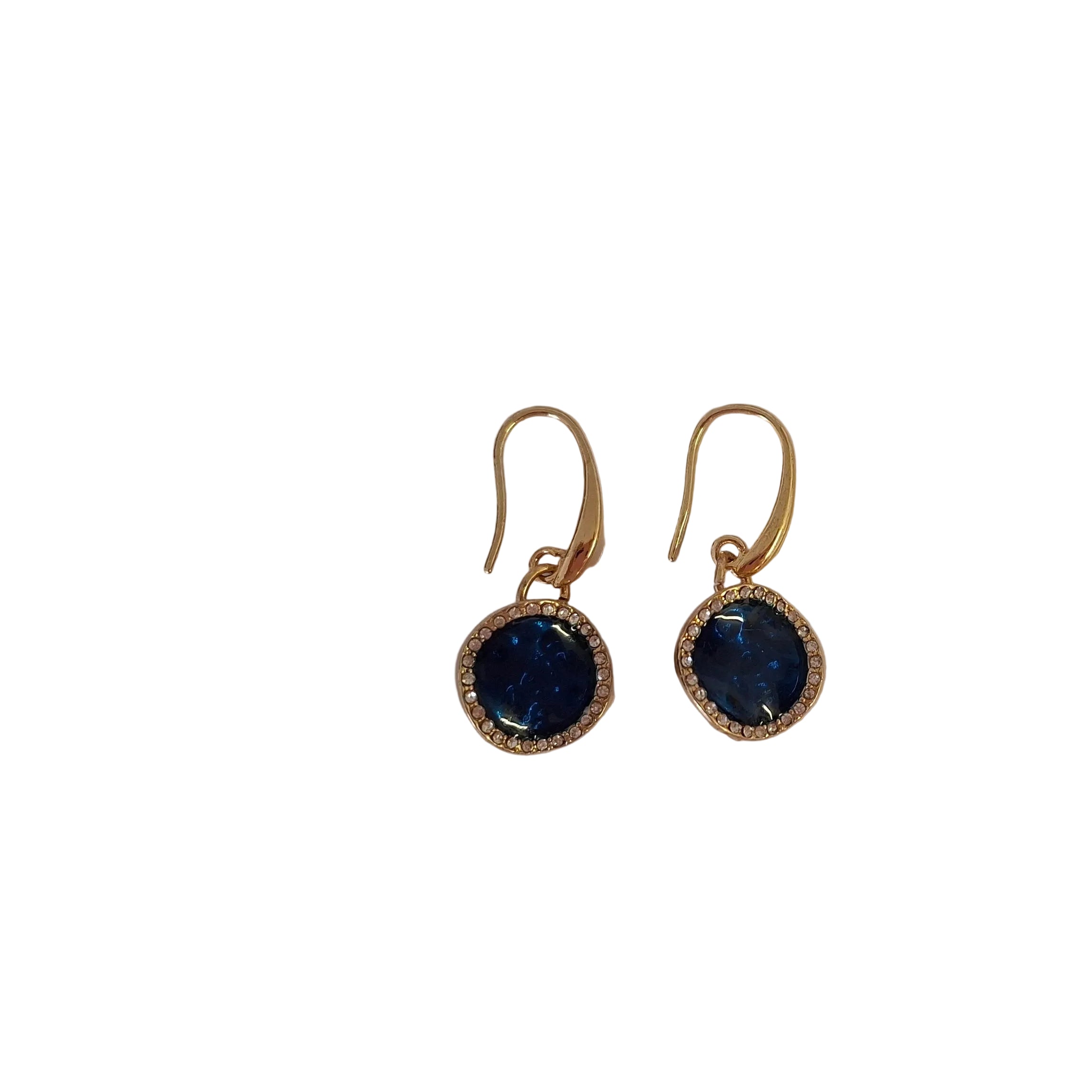 Navy Bling Earrings