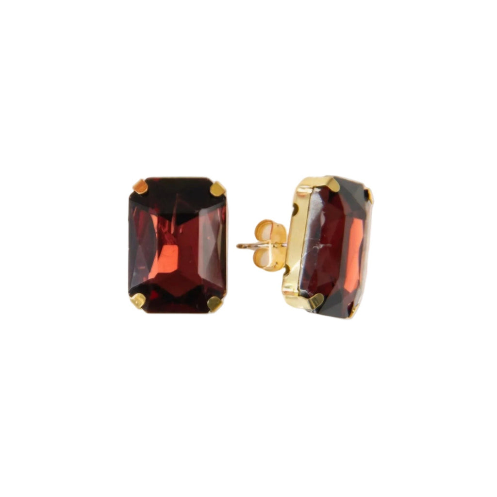 Gloss Garnet Earrings