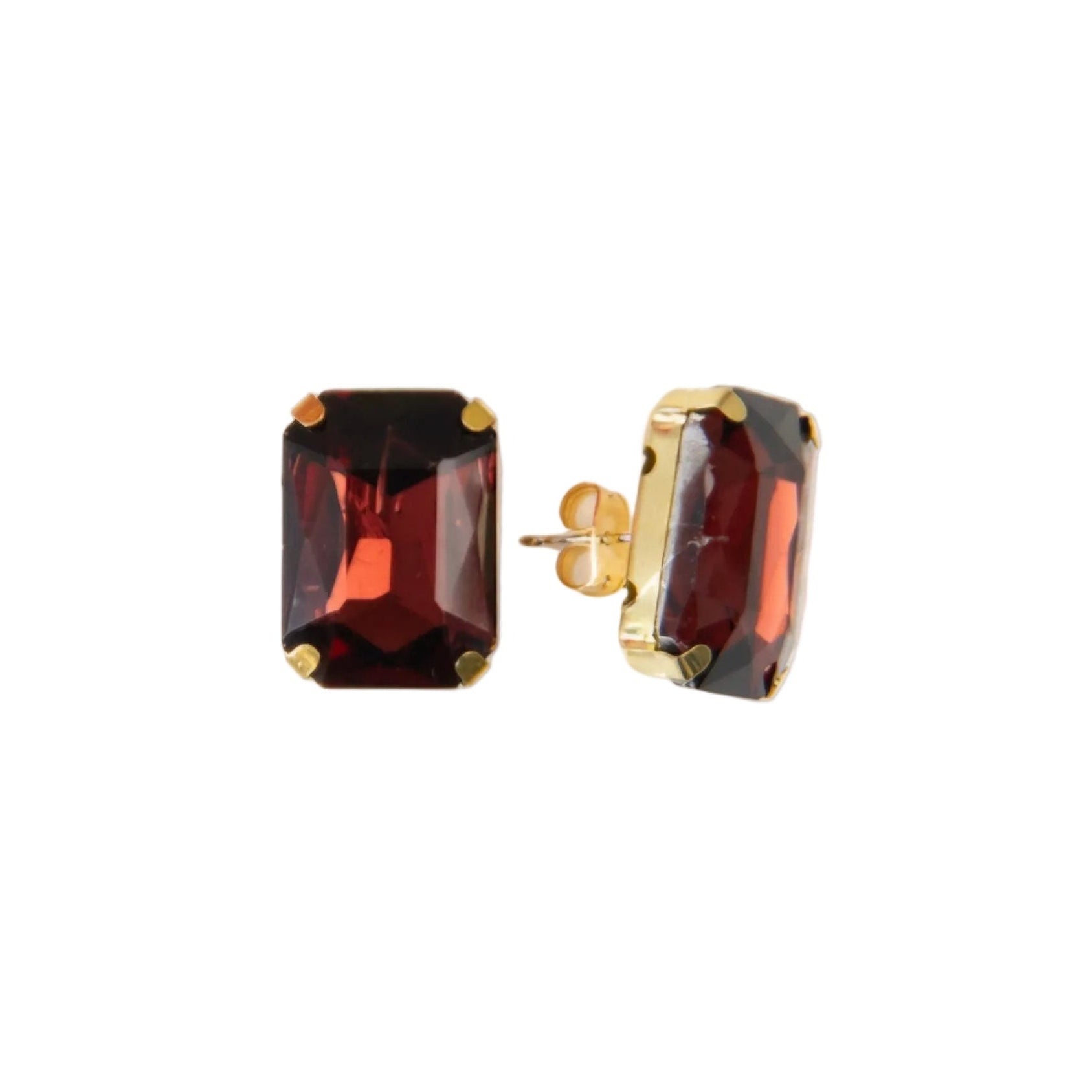 Gloss Garnet Earrings