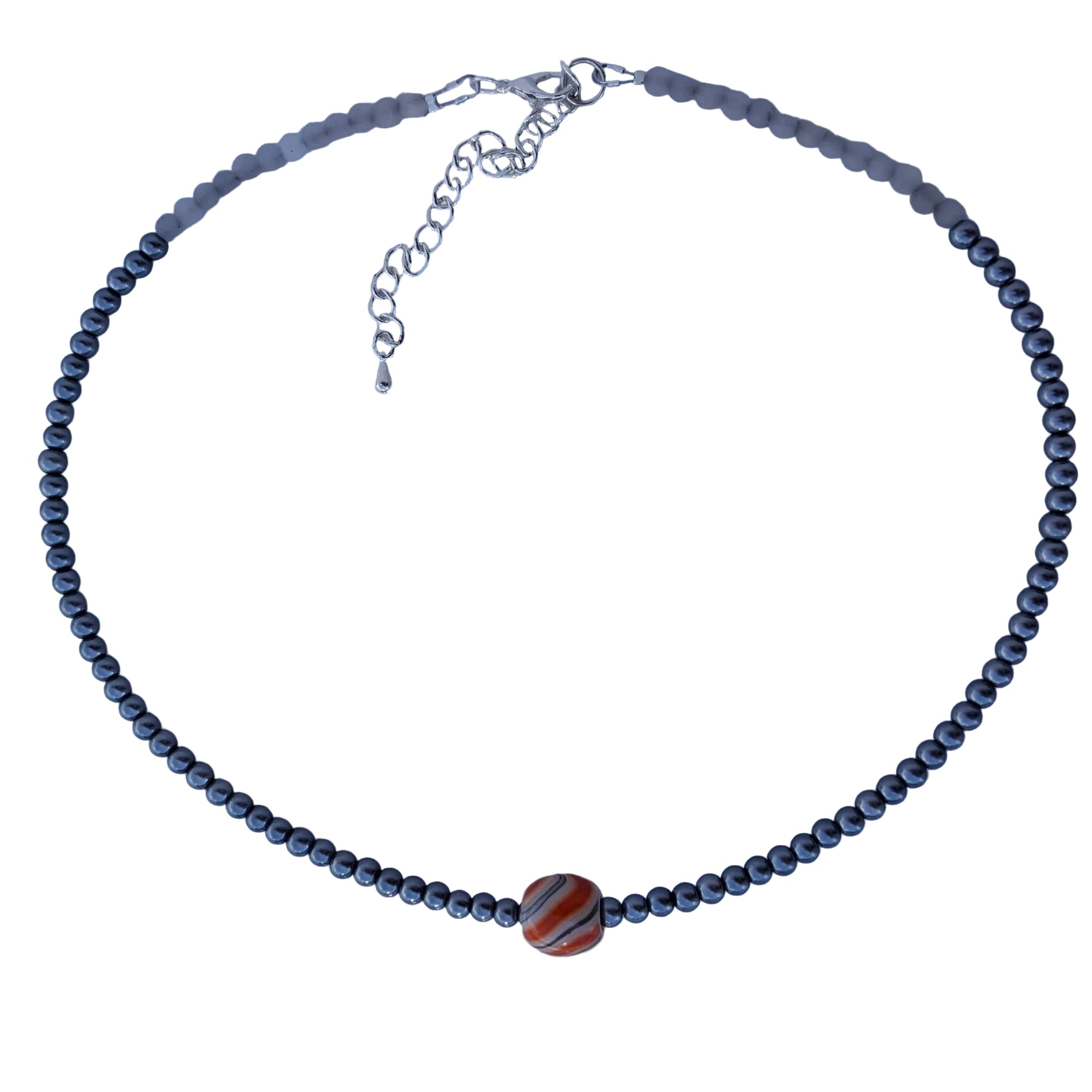 Orange Swirl Necklace