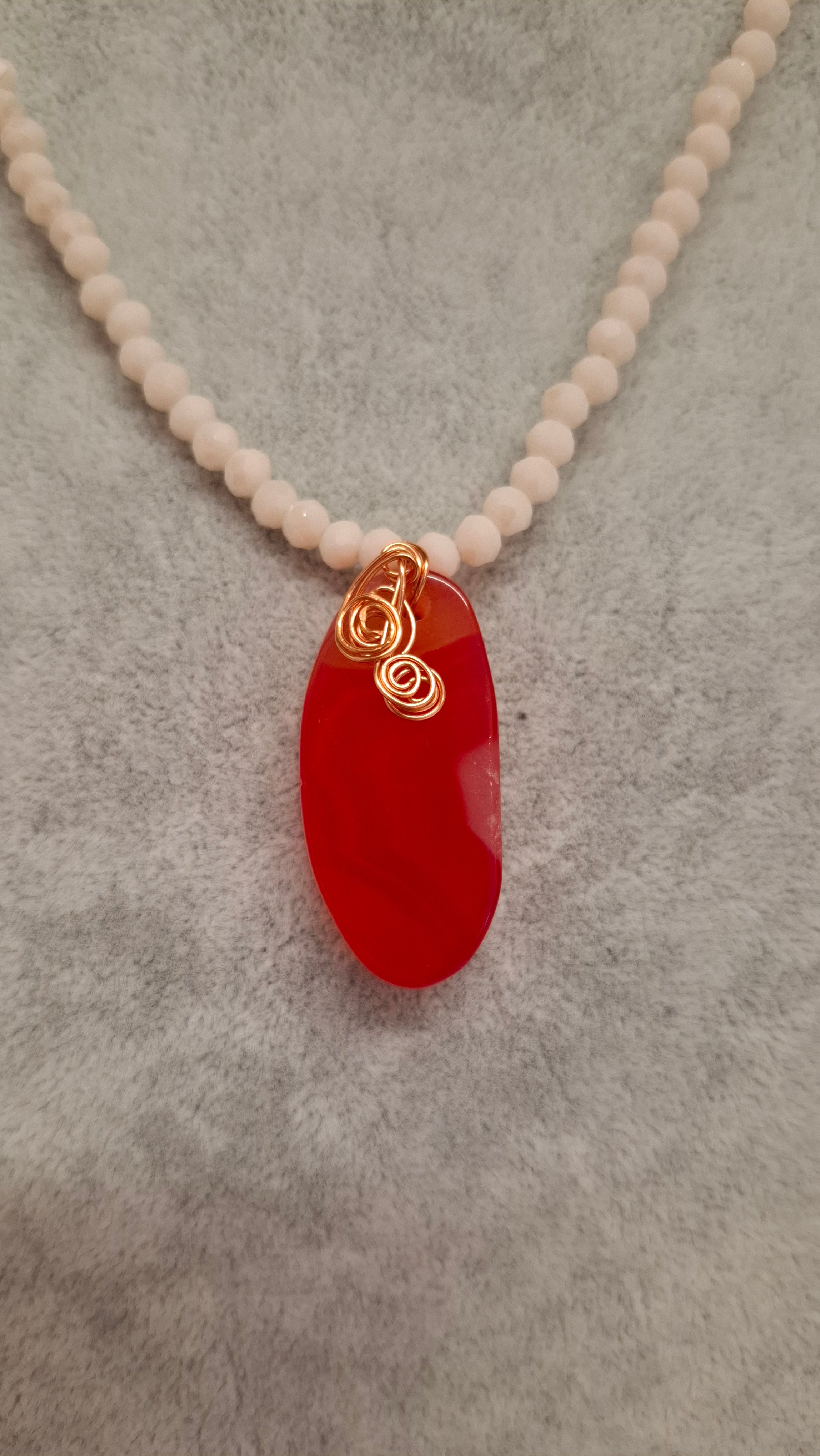 Coral Peach Necklace