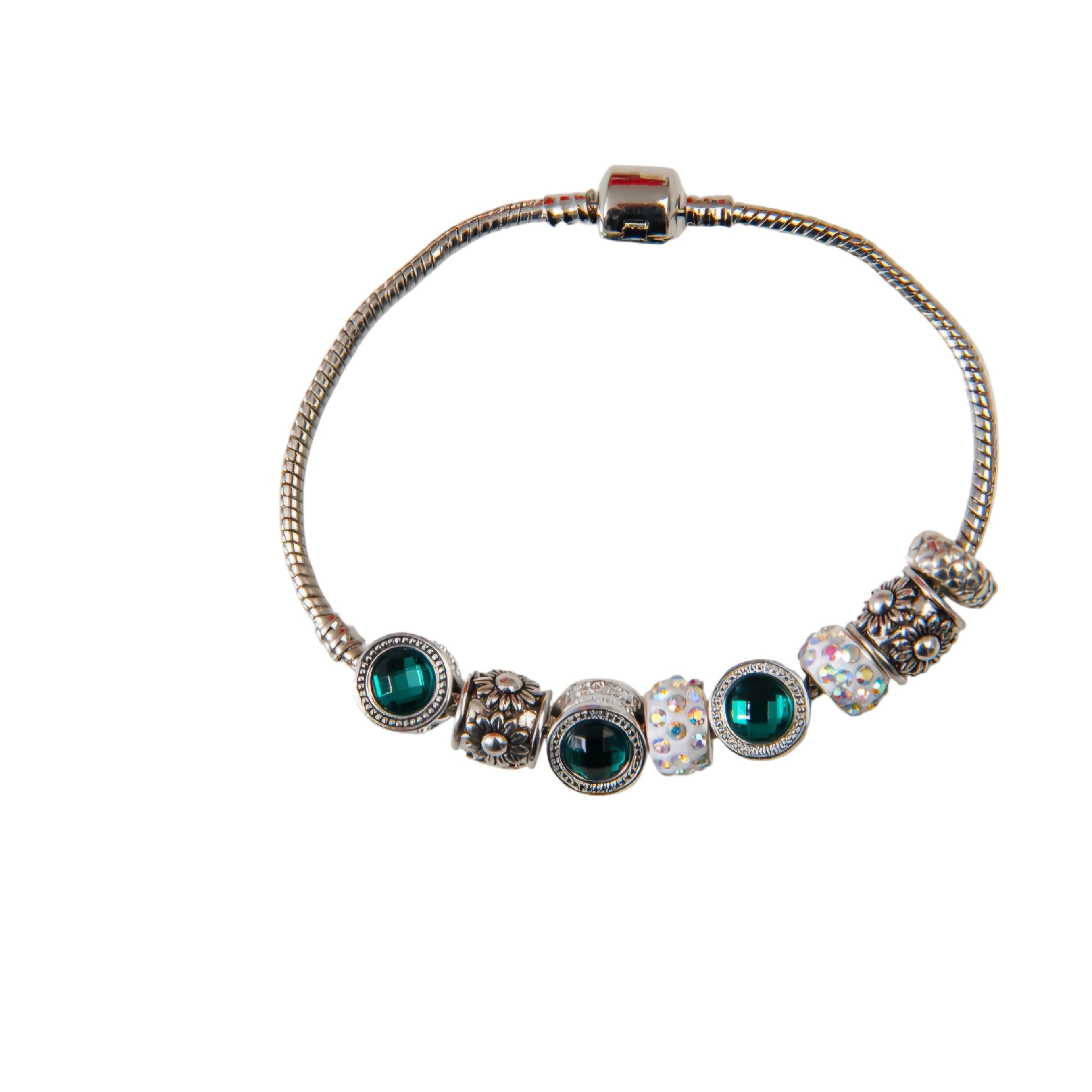 Green Charm Bracelet